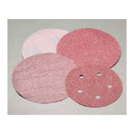 Carborundum 5in 400G GRIP ON RED DRI LUBE DISC, 100PK 5539520257